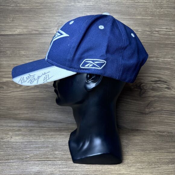Dallas Cowboys Reebok NFL Authentic Navy White Hat Logo Football Cap - Picture 5 of 7